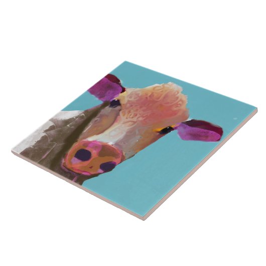 Keramik der Kuh (6" Quadrat) Fliese (Seite)