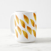 Keramik der Leafy Serenity" Kaffeetasse (Vorderseite Links)