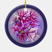 Keramik der lila Meerjungfrau Ornament (Hinten)