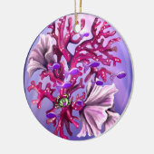 Keramik der lila Meerjungfrau Ornament (Links)