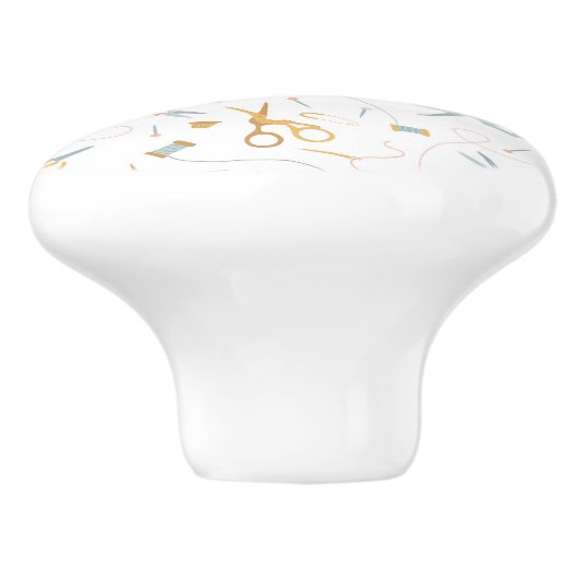 Keramik der Nähelemente Keramikknauf (Seitenansicht)