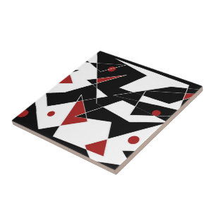 Keramik der Roten Bälle aufsetzen Fliese