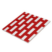 Keramik der roten, weißen Gittermuster Fliese (Seite)