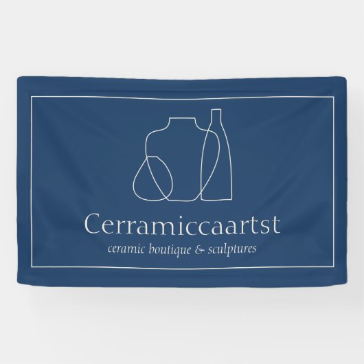 Keramik der Skulptur Banner (Horizontal)