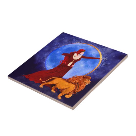 Keramik der Tarot-Karte Fliese (Seite)