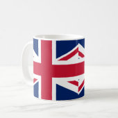Keramik der Union-Jack-Käse-Tasse Kaffeetasse (Vorderseite Links)