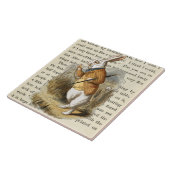 Keramik der Vintagen Alice im Wunderland Fliese (Seite)