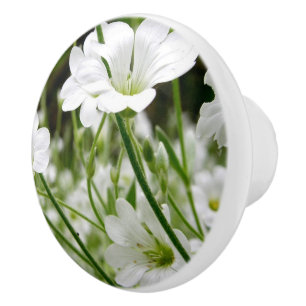 Keramik der wild lebenden Blume Keramikknauf