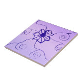 Keramik der Wirblen Blume Fliese (Seite)