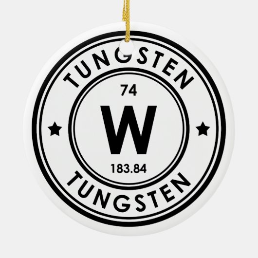 Keramik der Wolframelemente Keramik Ornament (Hinten)
