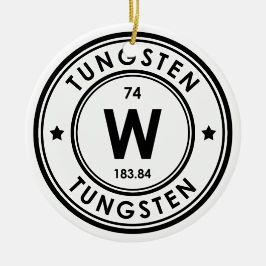 Keramik der Wolframelemente Ornament (Vorne)