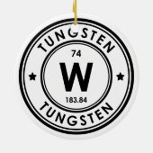 Keramik der Wolframelemente Ornament (Hinten)