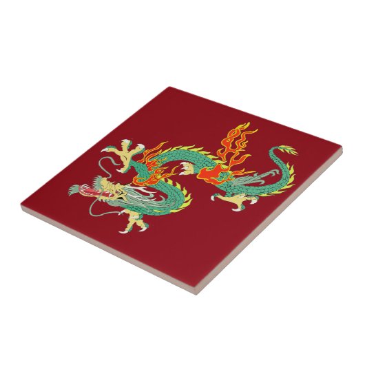 Keramik des chinesischen Drachen Fliese (Seite)