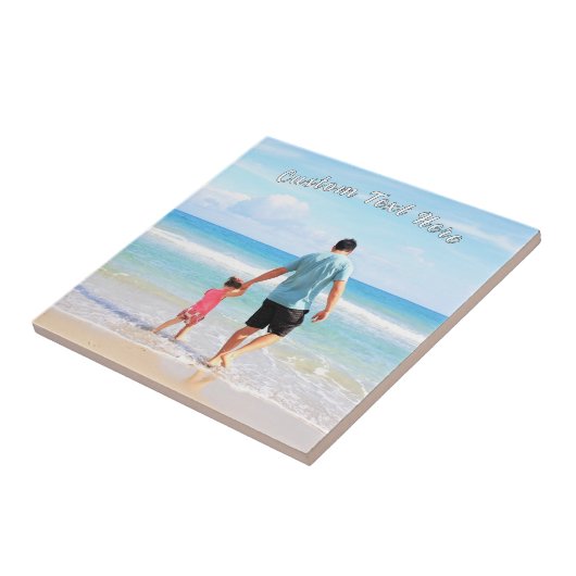 Keramik des Fotos mit benutzerdefiniertem Text Fliese (Seite)