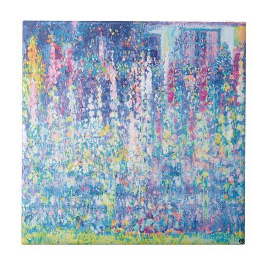 Keramik des Impressionismus Fliese (Vorderseite)