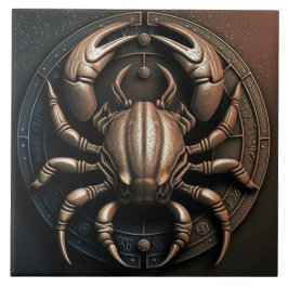 Keramik des Krebses Zodiac-Syndrom Horoskop Fliese