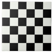 Keramik des Musters für schwarze und weiße kariert Fliese (Vorderseite)