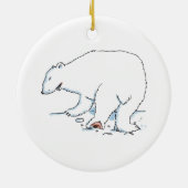 Keramik des Polarbären Keramik Ornament (Hinten)