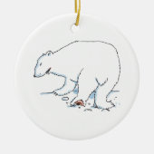 Keramik des Polarbären Ornament (Vorne)