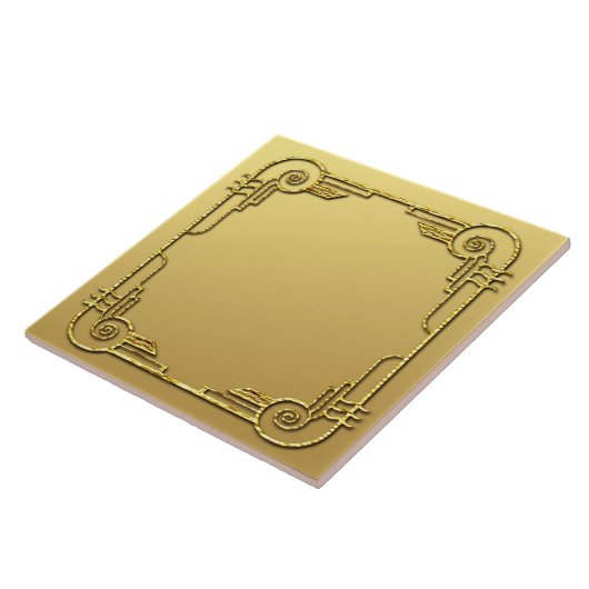 Keramik Design Tile im Gold Style Art Deco Fliese (Seite)