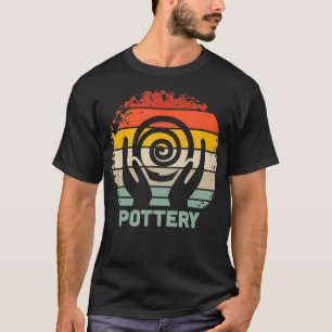 Keramik-Design Vintage-Brennofen-Ton-Skulptur Gesc T-Shirt