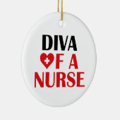 Keramik "Diva of a Nurse" Keramik Ornament (Rechts)
