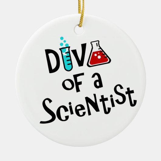 Keramik "DIVA of a Scientist" Ornament (Vorne)