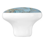 Keramik Door Knob "The World with Blue Skies" Keramikknauf (Seitenansicht)