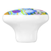 Keramik Door/Zeichn Knobs - Sea Life Whimsical Fis Keramikknauf (Seitenansicht)