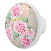 Keramik-Drehknopf für Blumenmuster Keramikknauf (Rechts)