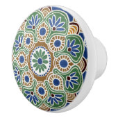 Keramik-Drehknopf für mehrfarbiges Medaillon Keramikknauf (Rechts)