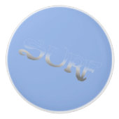 Keramik-Drehknopf in Surfblau Keramikknauf (Vorderseite)