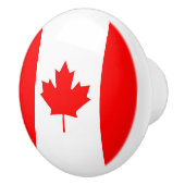 Keramik-Drehknopf mit kanadischer Flagge Keramikknauf (Rechts)