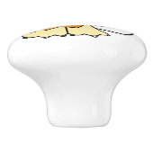 Keramik-Drehknopf zur Illustration von Kindern Keramikknauf (Seitenansicht)