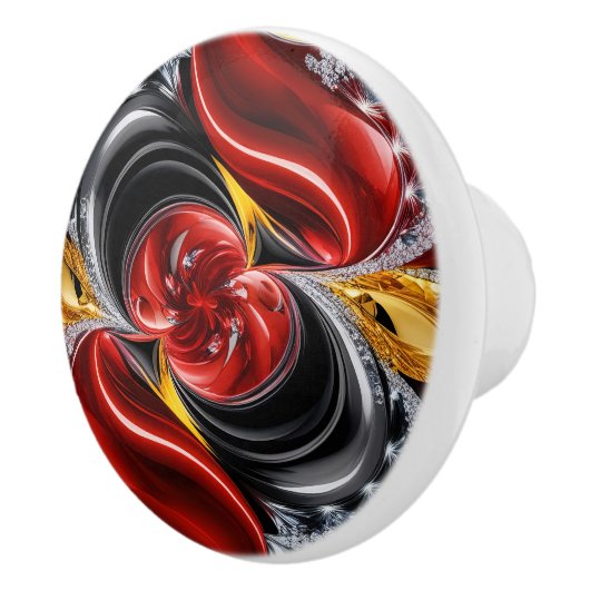 Keramik-Drehknöpfe mit Deutschland Colors Keramikknauf (Rechts)