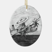 Keramik E-2C Hawkeye (Schraubenkopf) Ornament (Rechts)
