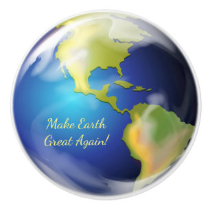 Keramik Earth Planet World Design Keramikknauf