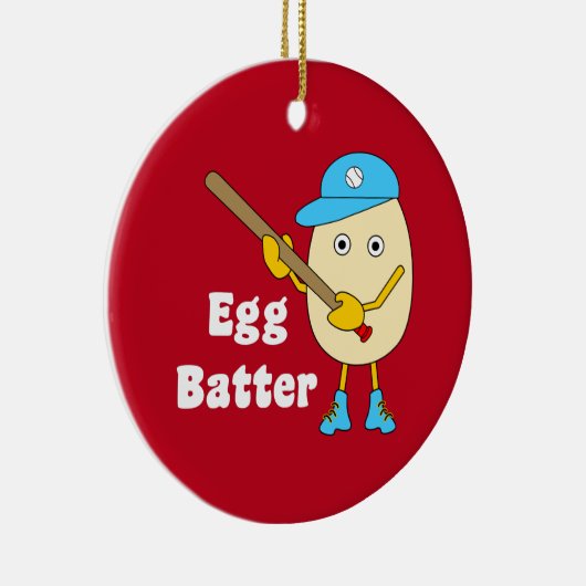 Keramik Ei Batter Egghead Ornament (Rechts)