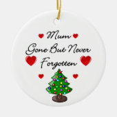 Keramik-Erinnerungsmama-Weihnachtsbaum-Verzierung Keramikornament (Vorne)