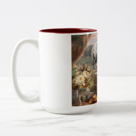 Keramik Farbige Kaffee-Tasse, Vintag Safari-Stil Zweifarbige Tasse