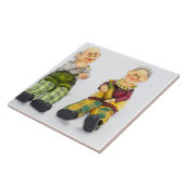 Keramik-Figuren aus alten Weinkellern Fliese (Seite)