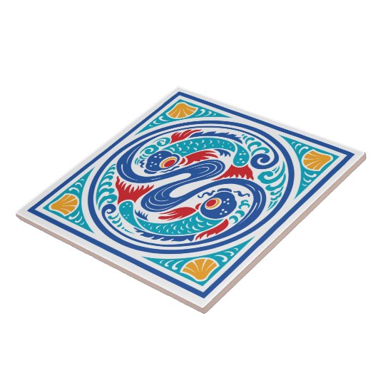 Keramik Fische Fliese (Seite)