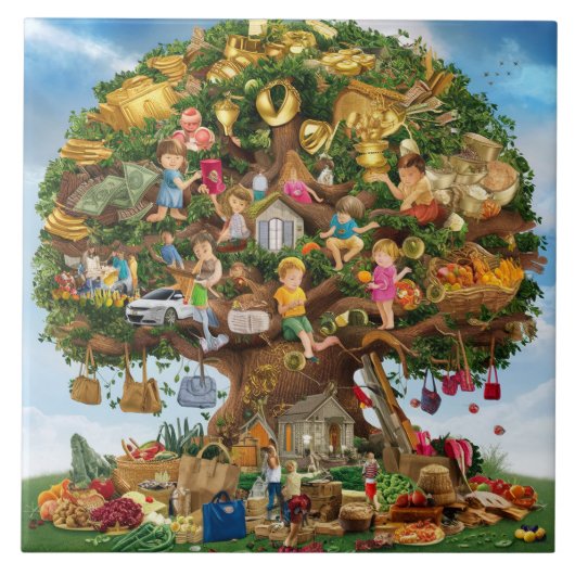 Keramik Fliese (Vorderseite)