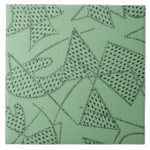 Keramik-Fliese: ATOMbumerang - SEAFOAM GRÜN Fliese (Vorderseite)