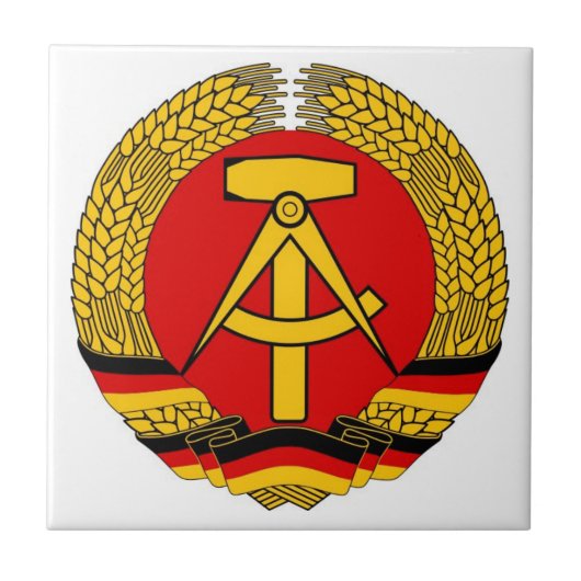 Keramik-Fliese Deutschlands Ostdeutschland Fliese (Vorderseite)