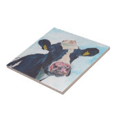 Keramik-Fliese - irische friesische Kuh 0254 Fliese (Seite)