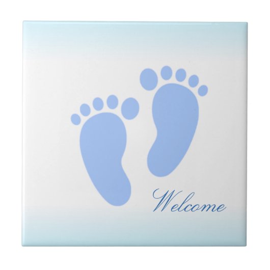 Keramik-Fliesen-Baby-Willkommen Fliese (Vorderseite)
