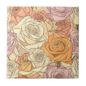 Keramik-Fliesen für klassische Mosaik-Rose Fliese (Vorderseite)