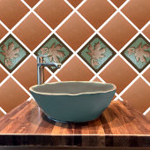 Keramik-Fliesen, HandwerkerAhornleaf grün und Kupf Fliese