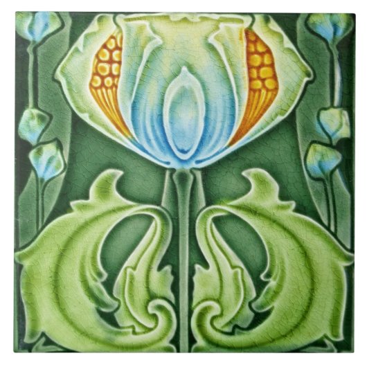 Keramik Fliesen - Kunst und Kunsthandwerk Zeit Blu (Vorderseite)